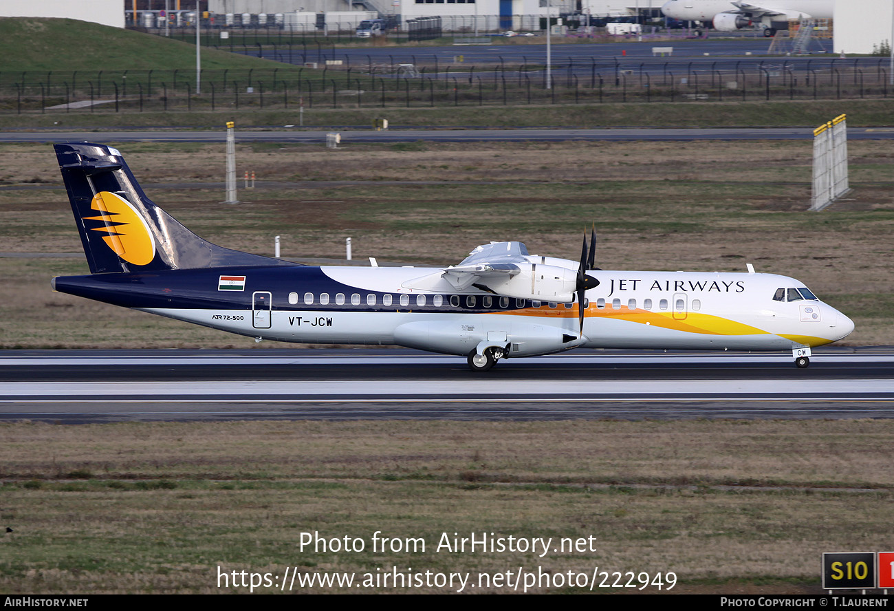 Aircraft Photo of VT-JCW | ATR ATR-72-500 (ATR-72-212A) | Jet Airways | AirHistory.net #222949