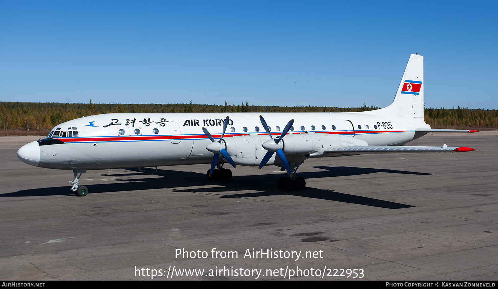 Aircraft Photo of P-835 | Ilyushin Il-18D | Air Koryo | AirHistory.net #222953