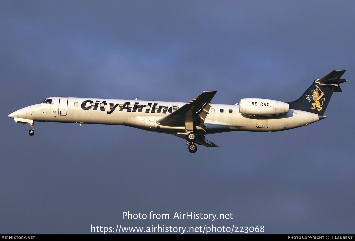 Aircraft Photo of SE-RAC | Embraer ERJ-145LR (EMB-145LR) | City Airline | AirHistory.net #223068