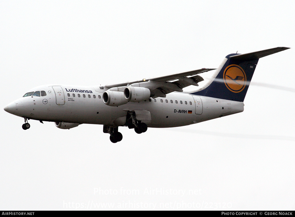 Aircraft Photo of D-AVRH | British Aerospace Avro 146-RJ85 | Lufthansa | AirHistory.net #223120