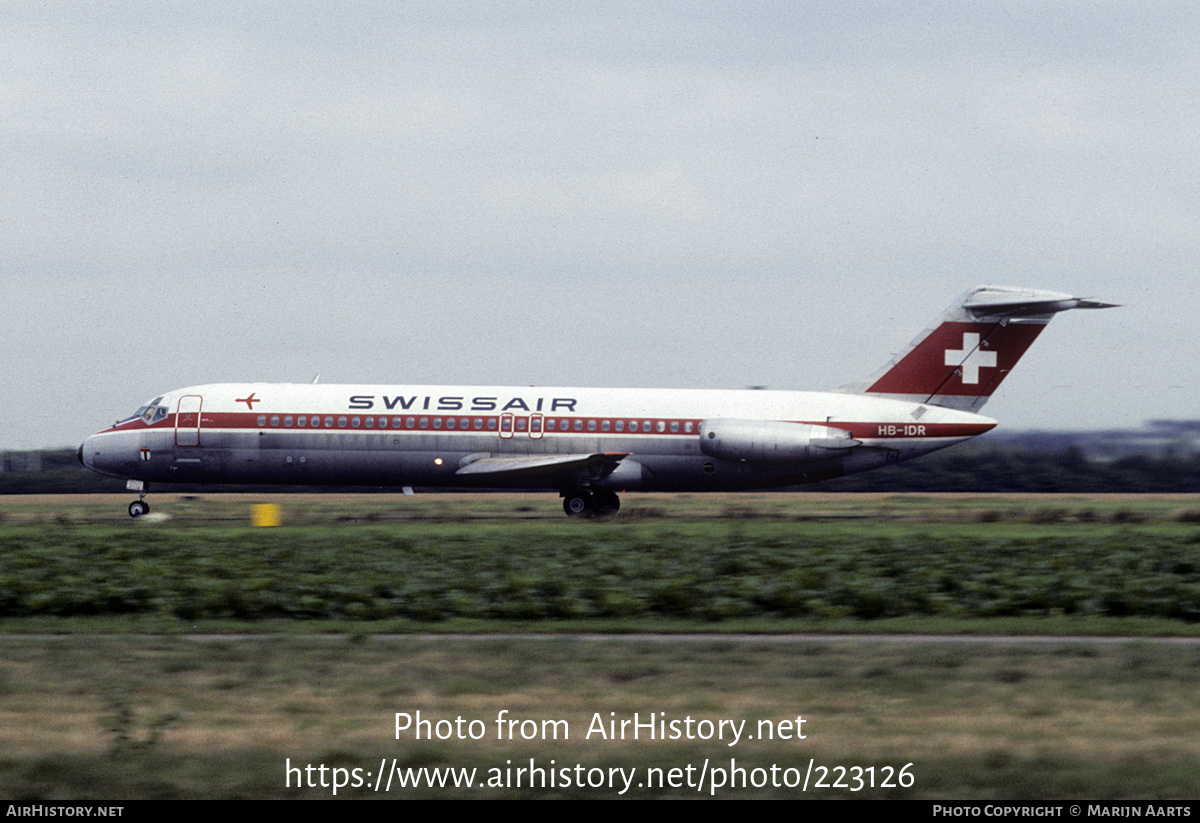 Aircraft Photo of HB-IDR | McDonnell Douglas DC-9-32 | Swissair | AirHistory.net #223126