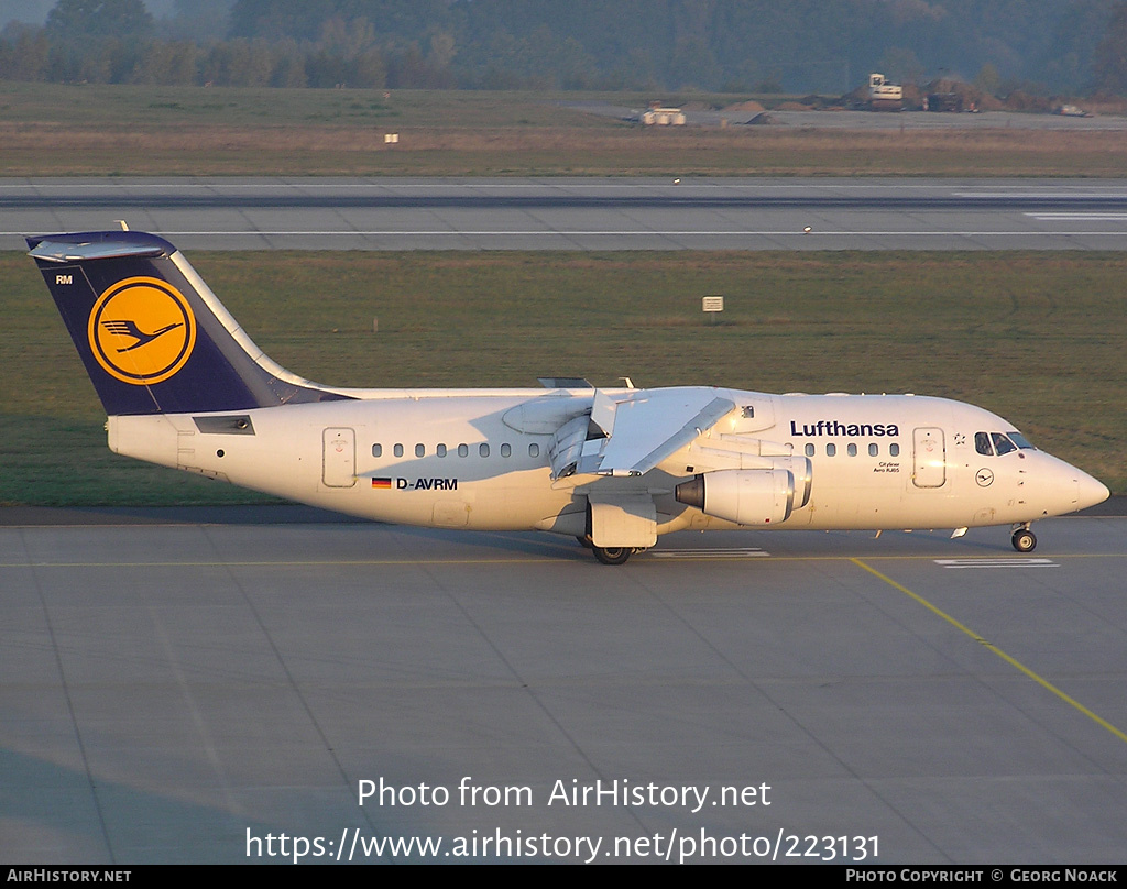 Aircraft Photo of D-AVRM | British Aerospace Avro 146-RJ85 | Lufthansa | AirHistory.net #223131