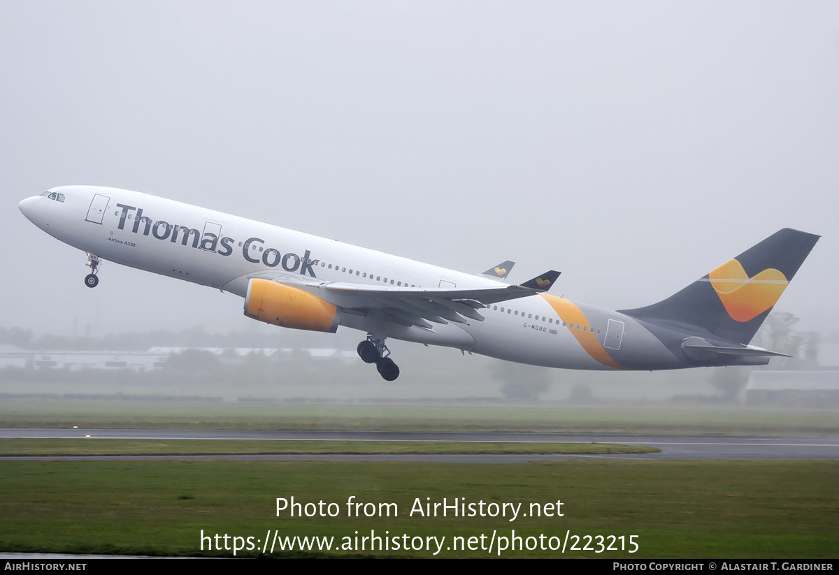 Aircraft Photo of G-MDBD | Airbus A330-243 | Thomas Cook Airlines | AirHistory.net #223215