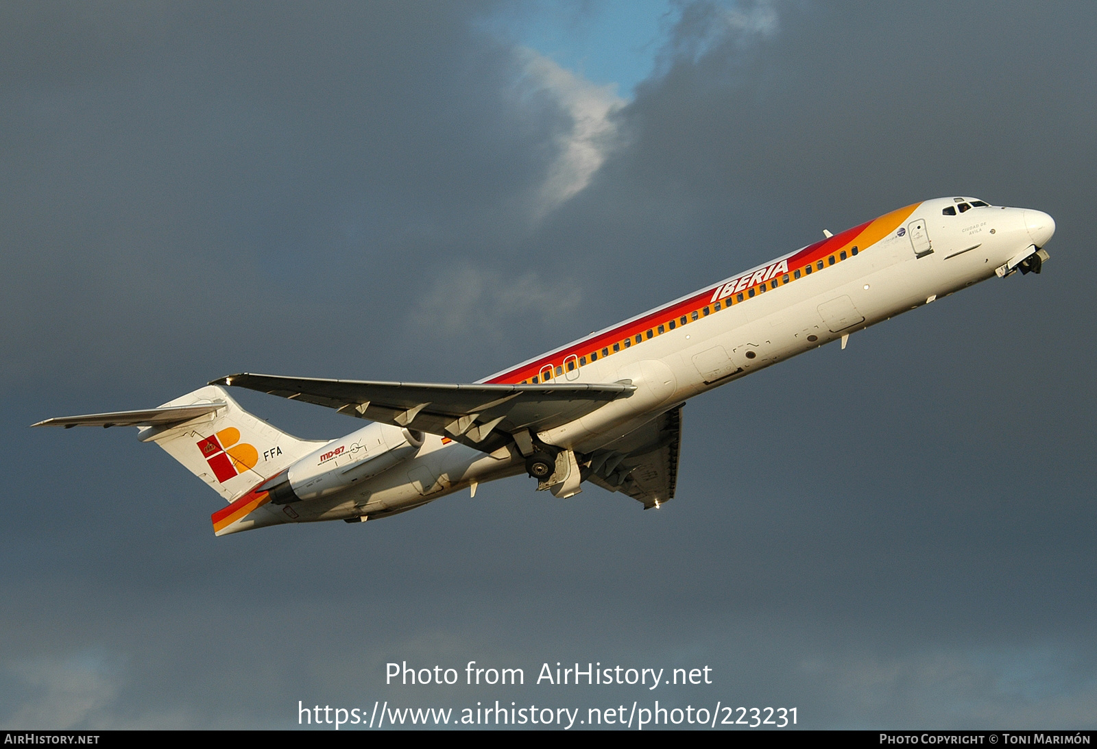 Aircraft Photo of EC-FFA | McDonnell Douglas MD-87 (DC-9-87) | Iberia | AirHistory.net #223231