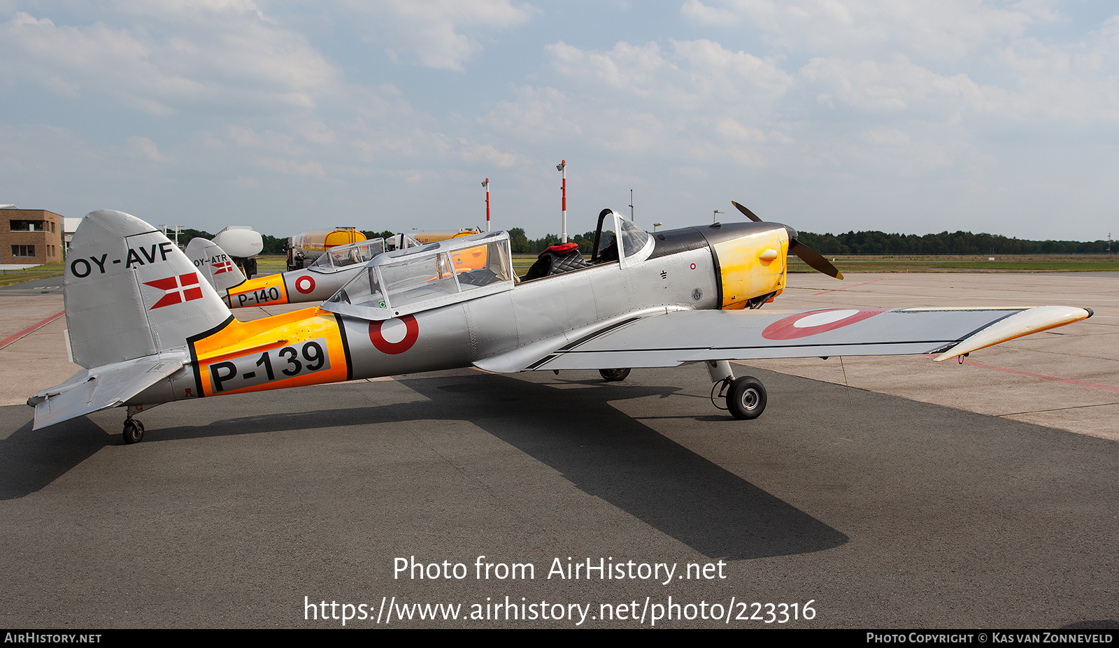 Aircraft Photo of OY-AVF / P-139 | De Havilland Canada DHC-1 Chipmunk Mk22 | Denmark - Air Force | AirHistory.net #223316