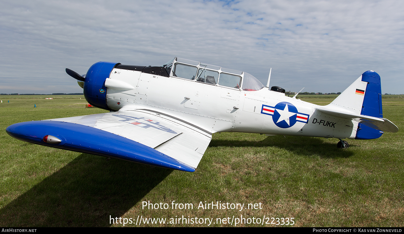 Aircraft Photo of D-FUKK | North American T-6J Harvard Mk IV | USA - Air Force | AirHistory.net #223335