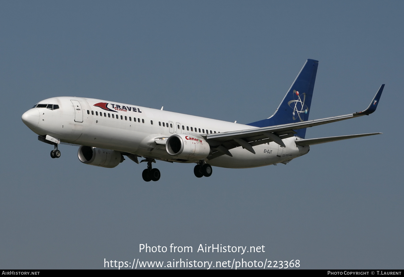 Aircraft Photo of EI-DJT | Boeing 737-86N | Travel Service | AirHistory.net #223368