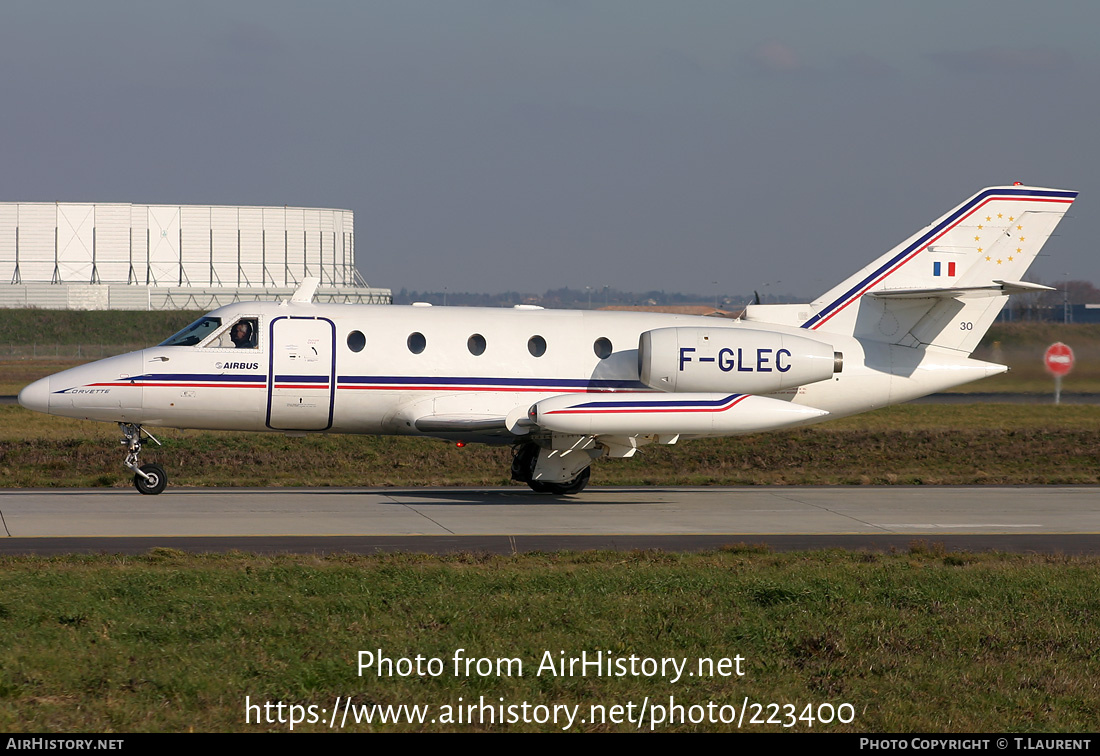 Aircraft Photo of F-GLEC | Aerospatiale SN-601 Corvette 100 | Airbus | AirHistory.net #223400