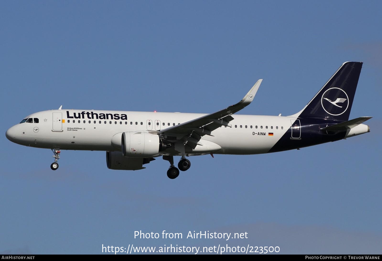 Aircraft Photo of D-AINW | Airbus A320-271N | Lufthansa | AirHistory.net #223500