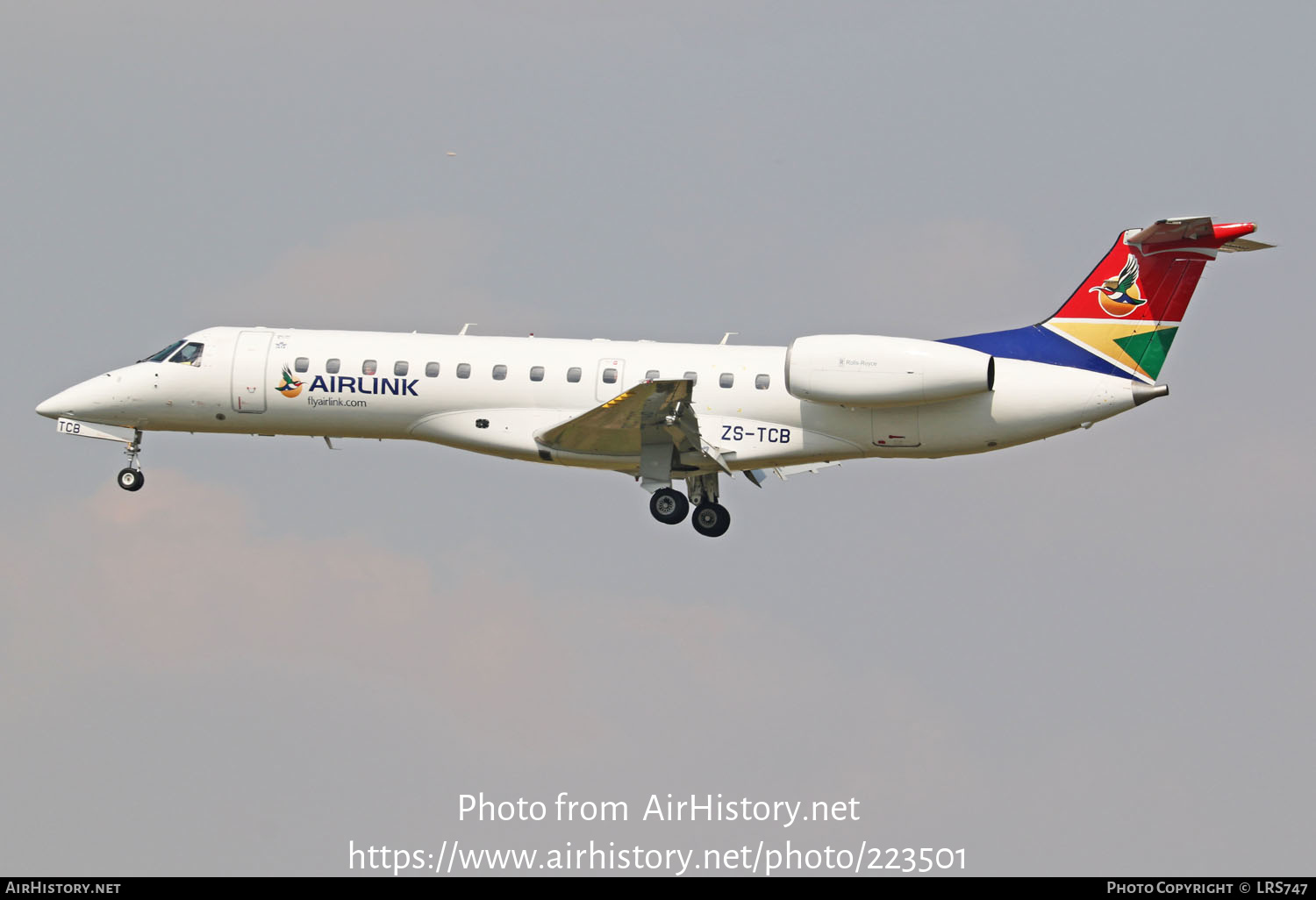 Aircraft Photo of ZS-TCB | Embraer ERJ-135ER (EMB-135ER) | Airlink | AirHistory.net #223501