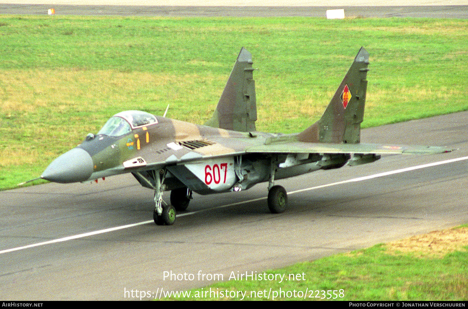 Aircraft Photo of 607 | Mikoyan-Gurevich MiG-29 | East Germany - Air Force | AirHistory.net #223558