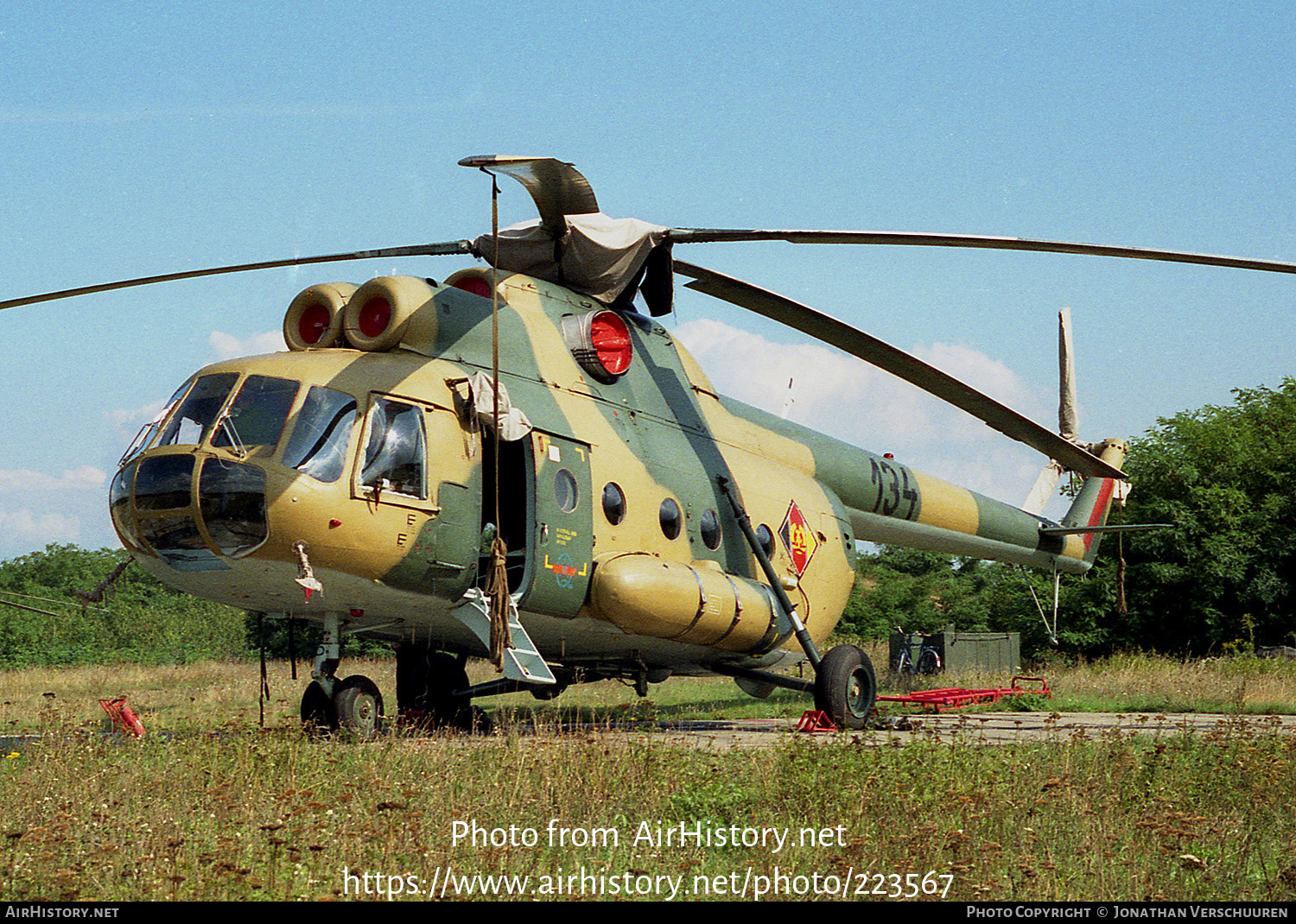 Aircraft Photo of 134 | Mil Mi-8TB | East Germany - Air Force | AirHistory.net #223567