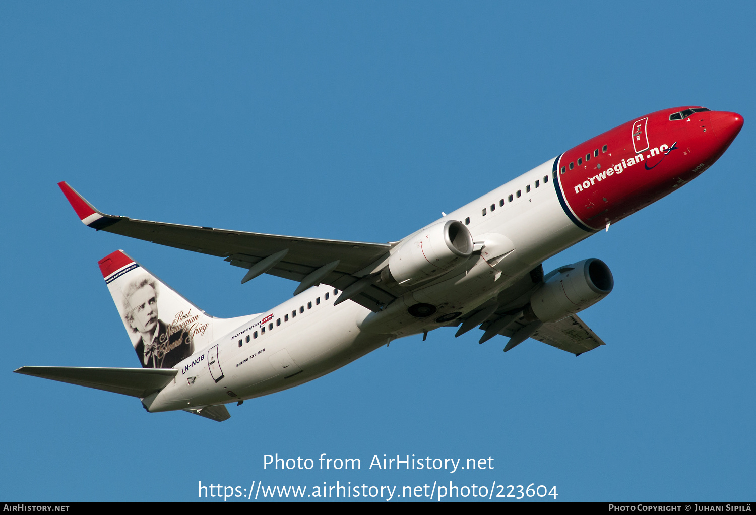 Aircraft Photo of LN-NOB | Boeing 737-8FZ | Norwegian | AirHistory.net #223604