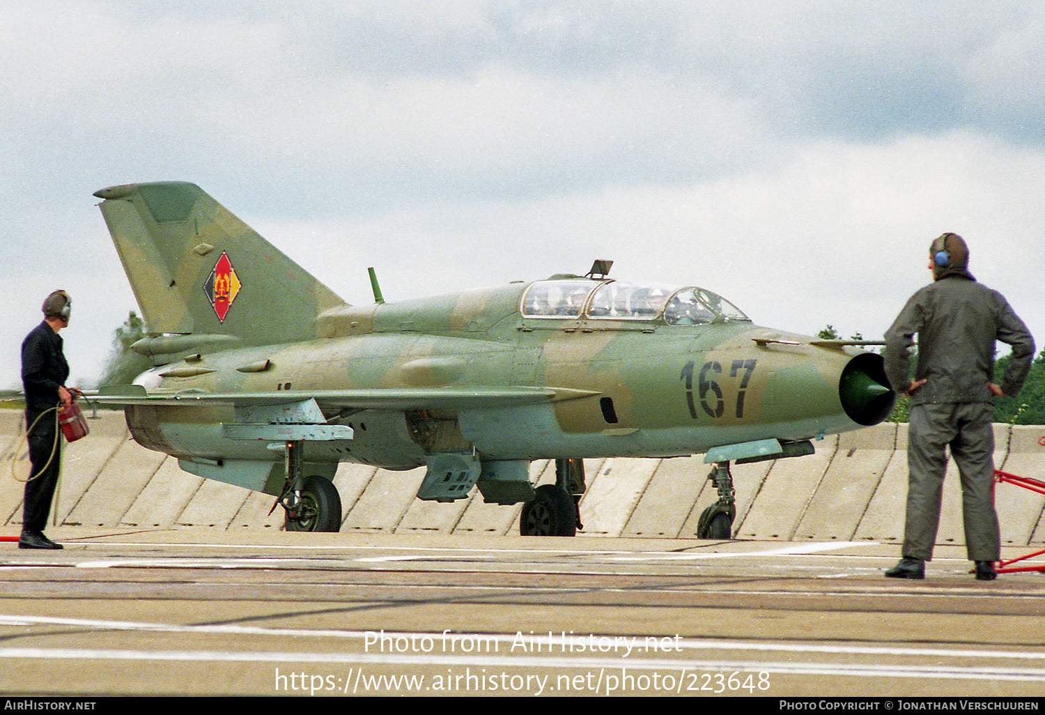 Aircraft Photo of 167 | Mikoyan-Gurevich MiG-21UM | East Germany - Air Force | AirHistory.net #223648