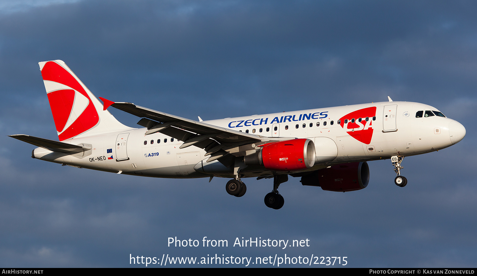 Aircraft Photo of OK-NEO | Airbus A319-112 | ČSA - Czech Airlines | AirHistory.net #223715