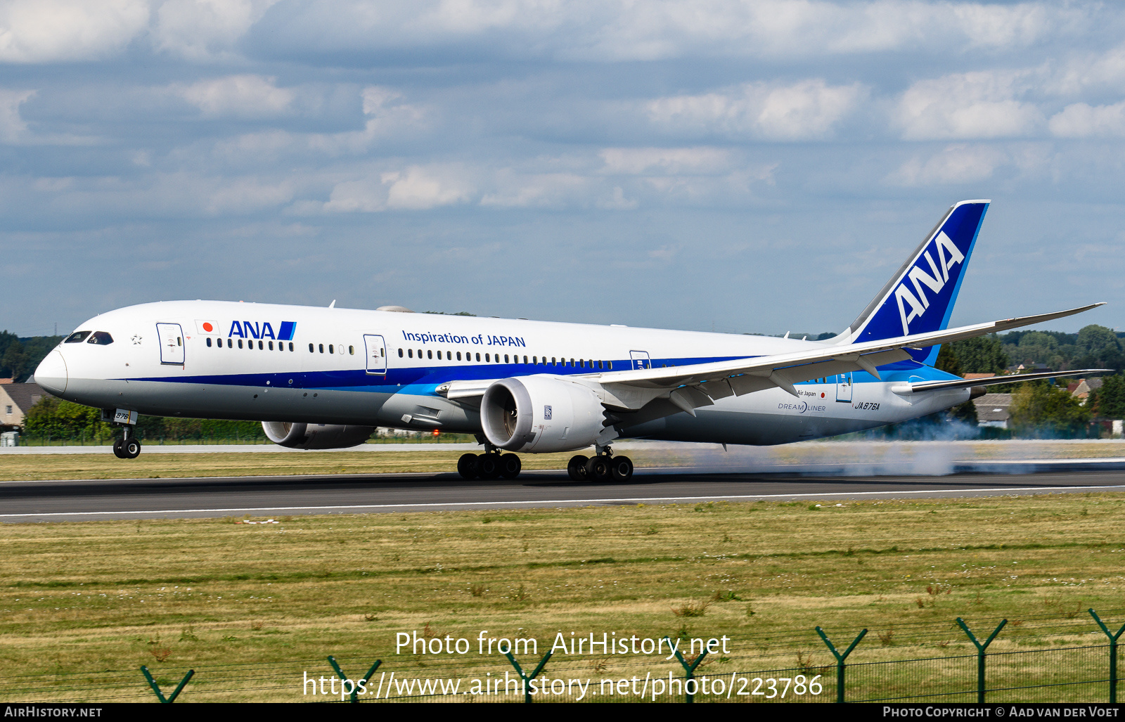 Aircraft Photo of JA876A | Boeing 787-9 Dreamliner | All Nippon Airways - ANA | AirHistory.net #223786