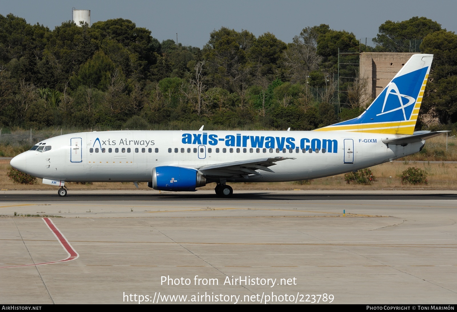 Aircraft Photo of F-GIXM | Boeing 737-36E(QC) | Axis Airways | AirHistory.net #223789