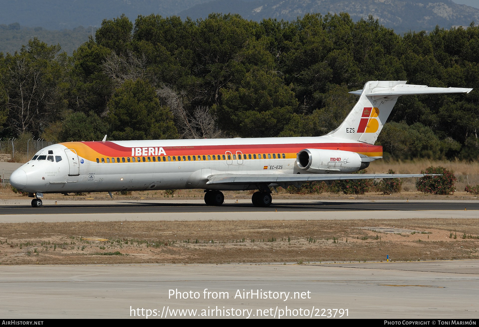 Aircraft Photo of EC-EZS | McDonnell Douglas MD-87 (DC-9-87) | Iberia | AirHistory.net #223791