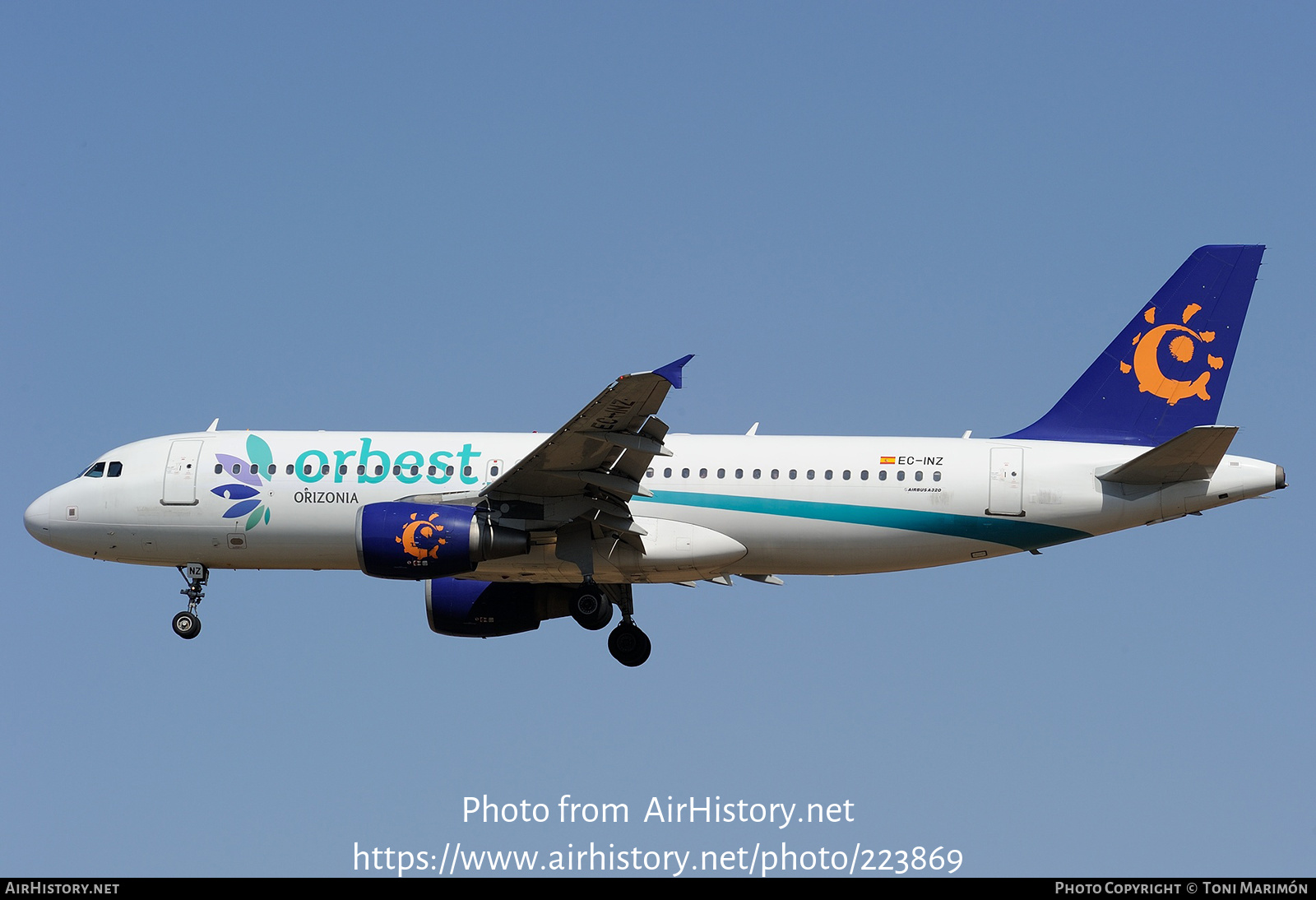 Aircraft Photo of EC-INZ | Airbus A320-214 | Orbest Orizonia Airlines | AirHistory.net #223869