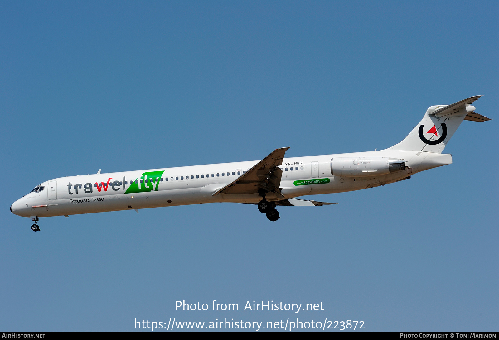 Aircraft Photo of YR-HBY | McDonnell Douglas MD-83 (DC-9-83) | Trawel Fly | AirHistory.net #223872