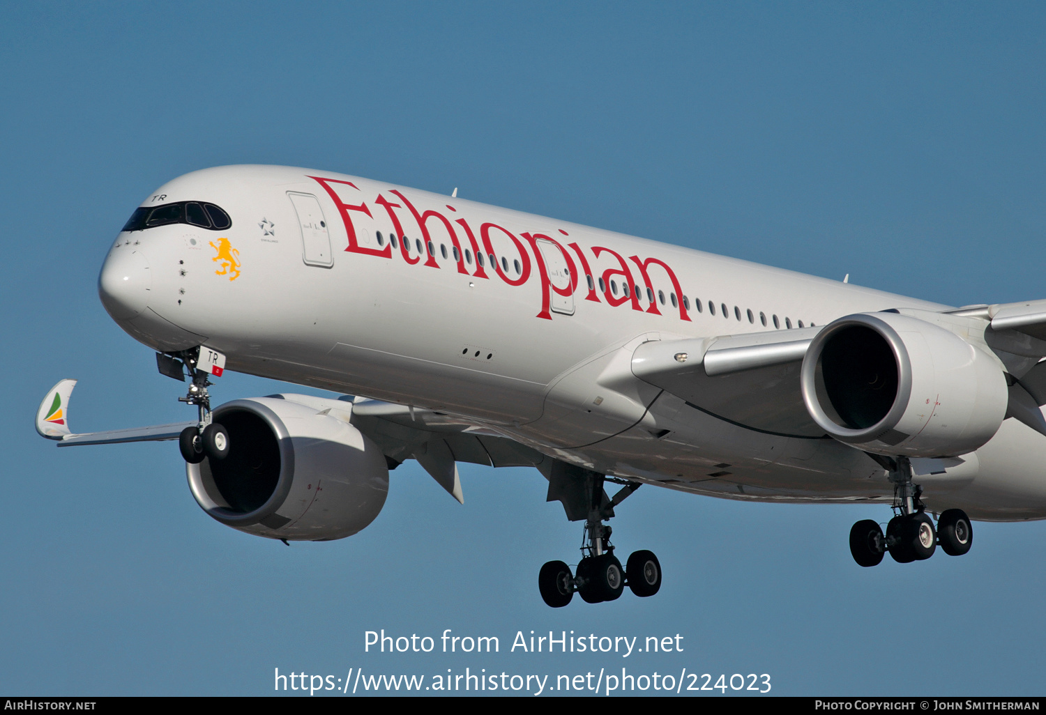 Aircraft Photo of ET-ATR | Airbus A350-941 | Ethiopian Airlines | AirHistory.net #224023