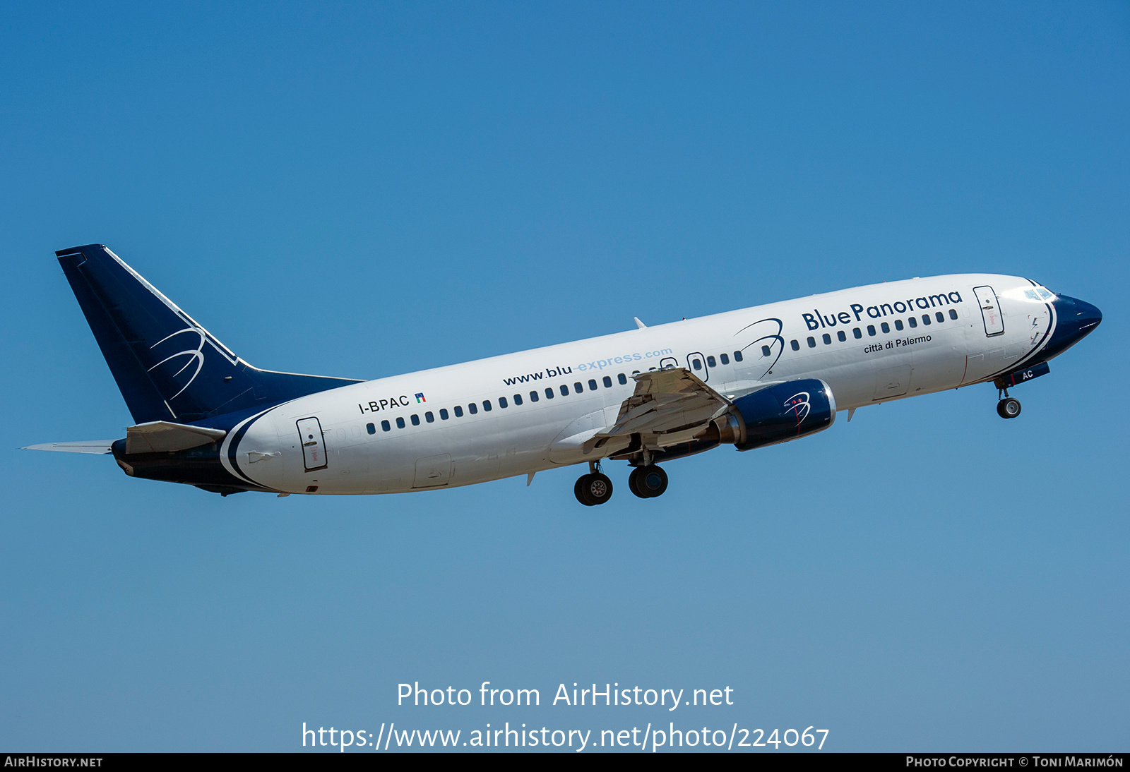 Aircraft Photo of I-BPAC | Boeing 737-4K5 | Blue Panorama Airlines | AirHistory.net #224067