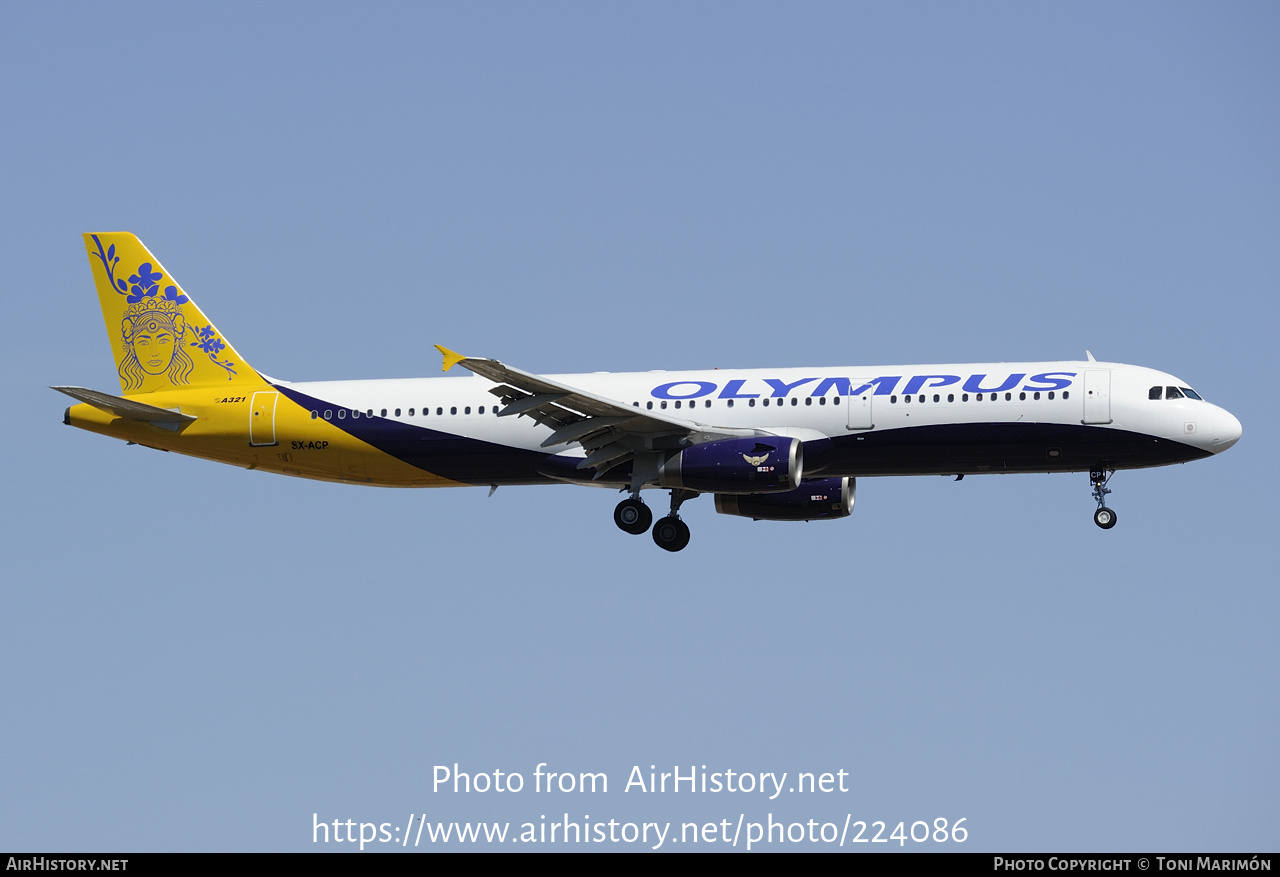 Aircraft Photo of SX-ACP | Airbus A321-231 | Olympus Airways | AirHistory.net #224086