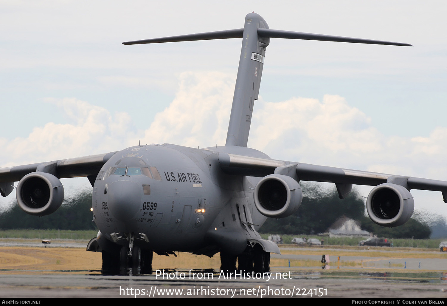 Aircraft Photo of 93-0599 / 30599 | McDonnell Douglas C-17A Globemaster III | USA - Air Force | AirHistory.net #224151