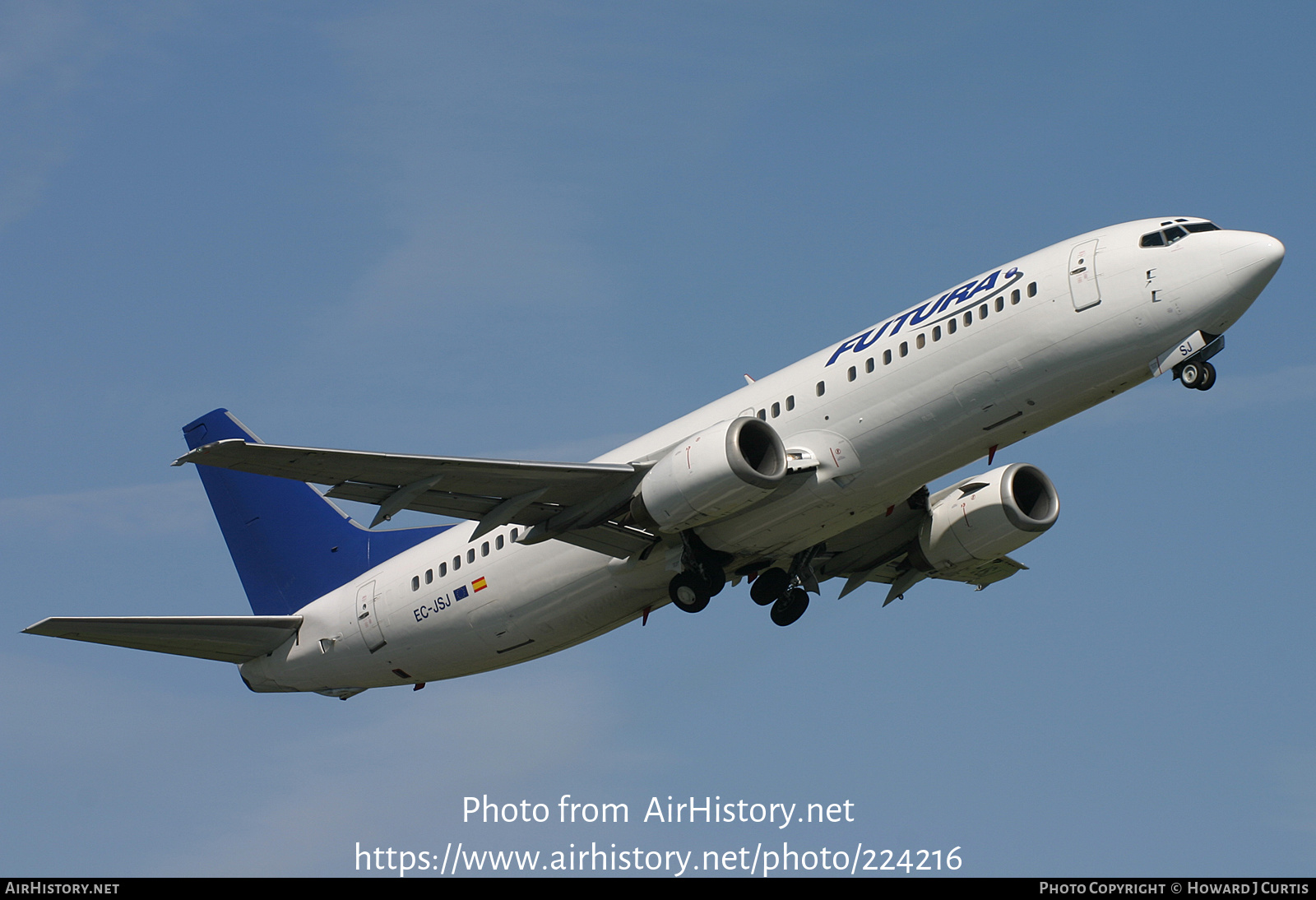 Aircraft Photo of EC-JSJ | Boeing 737-4K5 | Futura International Airways | AirHistory.net #224216