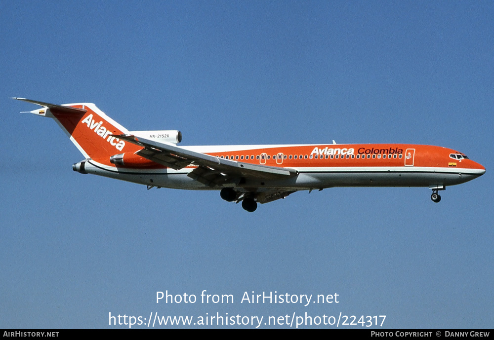 Aircraft Photo of HK-2152X | Boeing 727-2A1/Adv | Avianca | AirHistory.net #224317