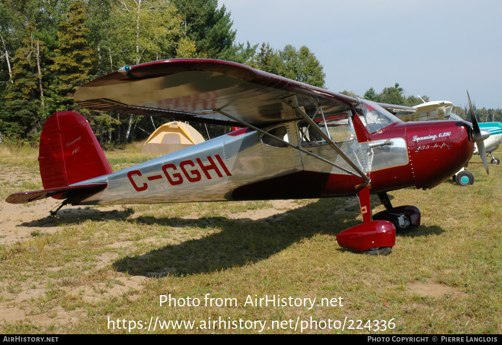 Aircraft Photo of C-GGHI | Cessna 140 | AirHistory.net #224336