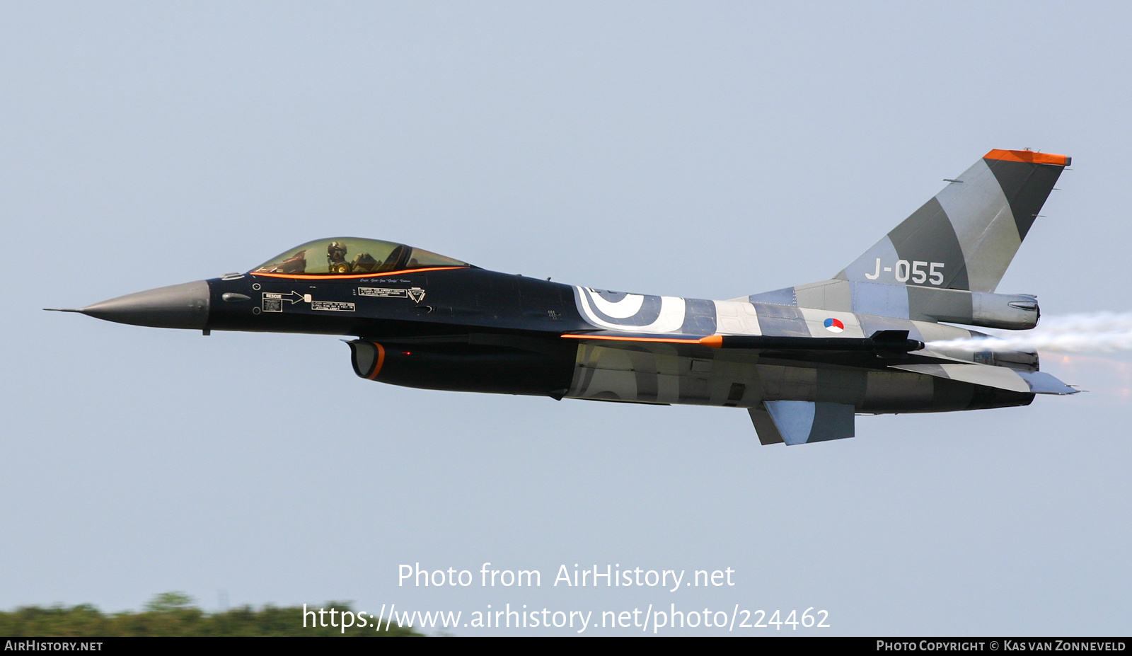 Aircraft Photo of J-055 | General Dynamics F-16AM Fighting Falcon | Netherlands - Air Force | AirHistory.net #224462