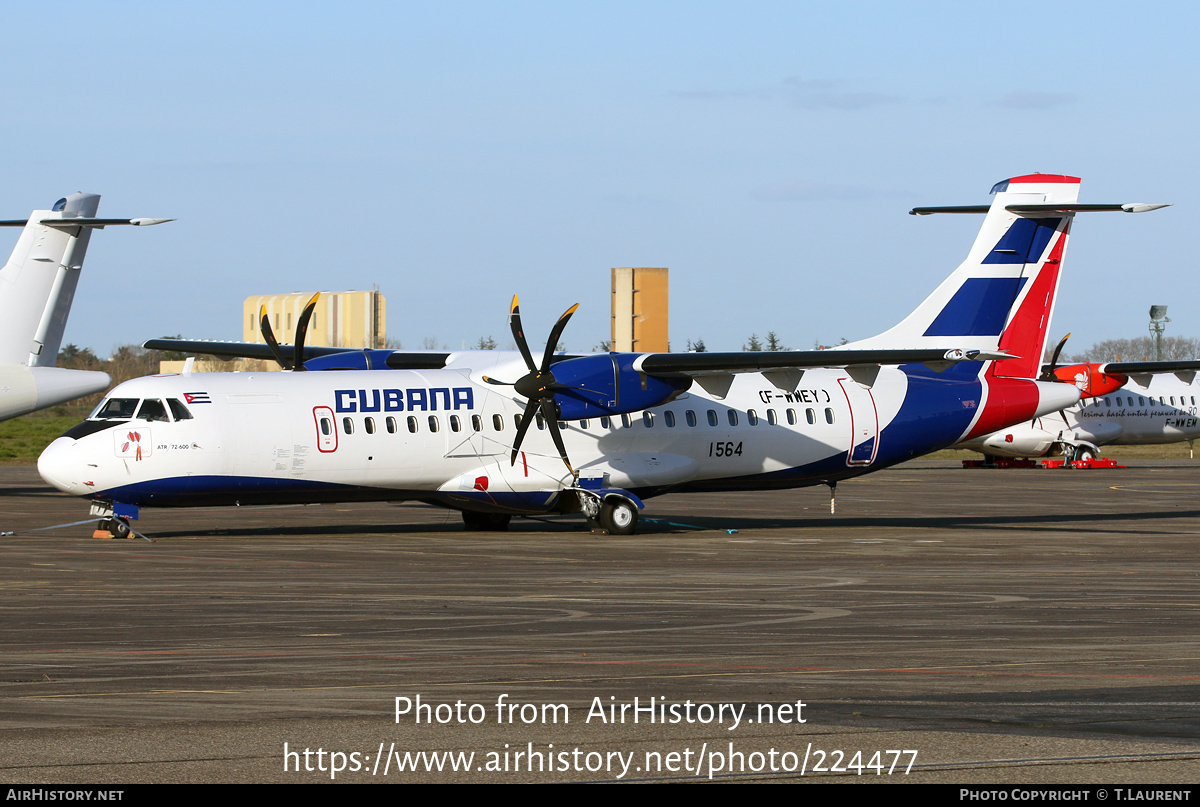 Aircraft Photo of F-WWEY | ATR ATR-72-600 (ATR-72-212A) | Cubana | AirHistory.net #224477