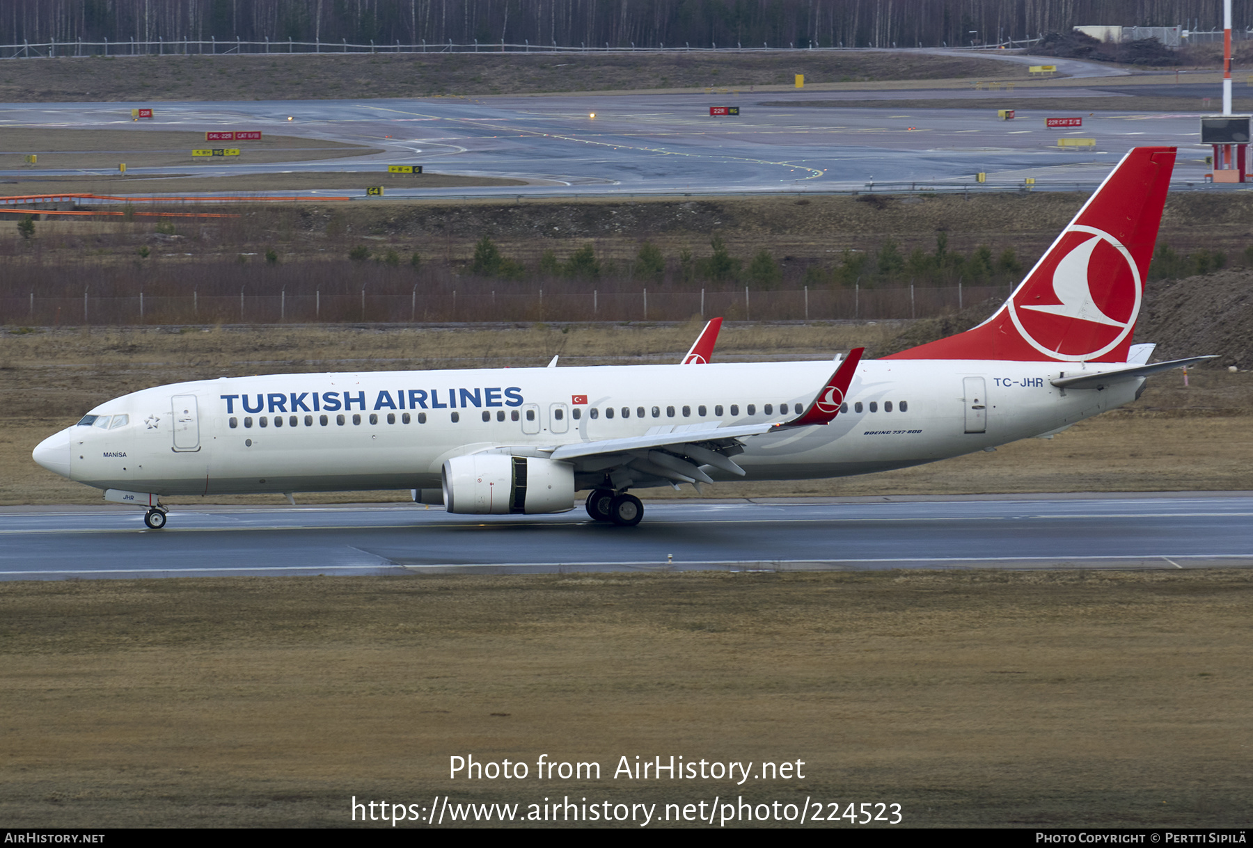 Aircraft Photo of TC-JHR | Boeing 737-8F2 | Turkish Airlines | AirHistory.net #224523