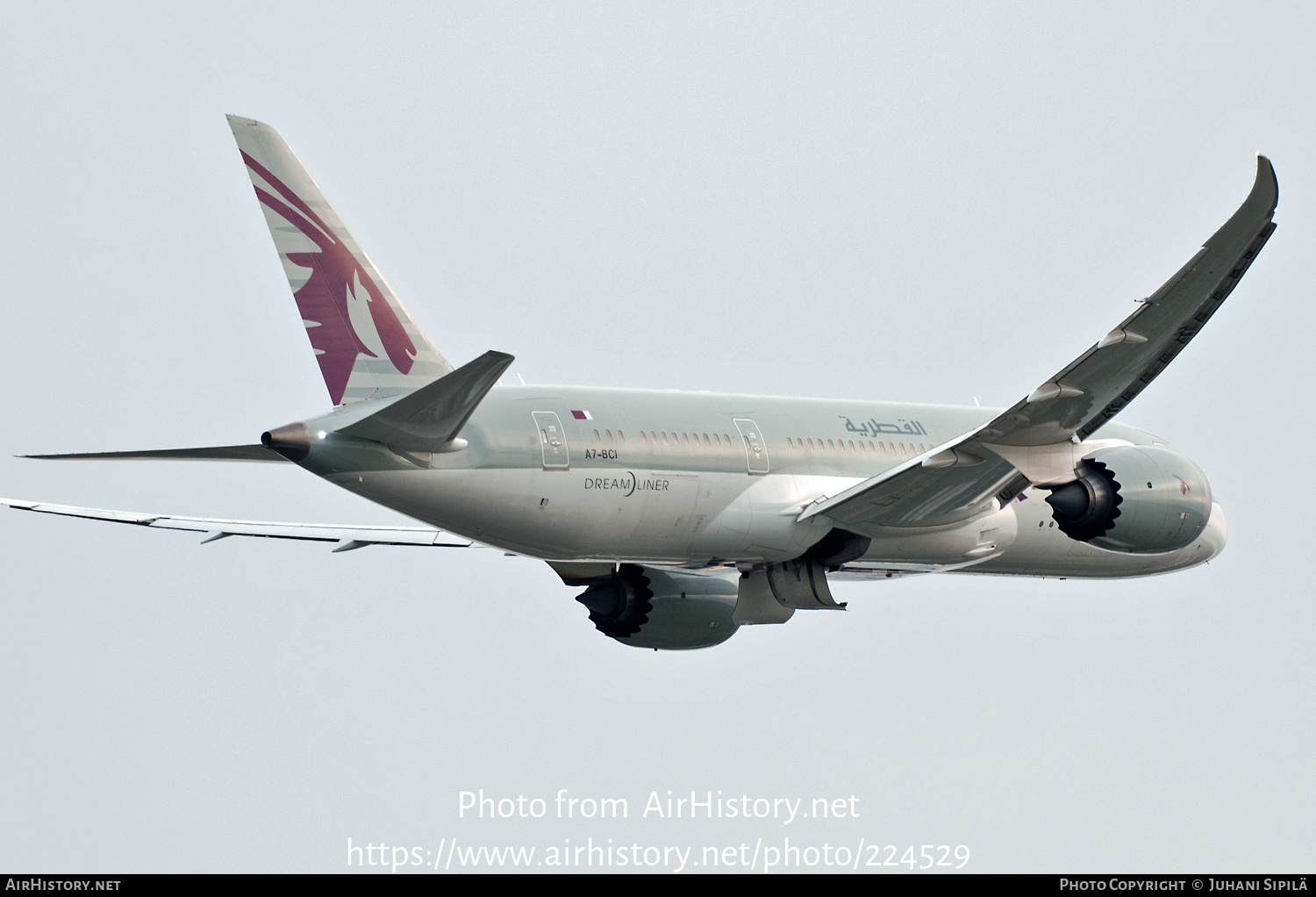 Aircraft Photo of A7-BCI | Boeing 787-8 Dreamliner | Qatar Airways | AirHistory.net #224529