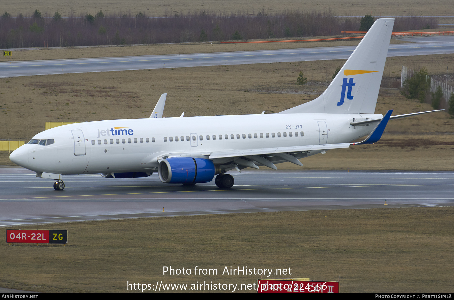 Aircraft Photo of OY-JTY | Boeing 737-7Q8 | Jettime | AirHistory.net #224556