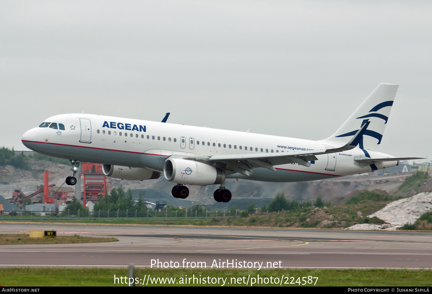 Aircraft Photo of SX-DNE | Airbus A320-232 | Aegean Airlines | AirHistory.net #224587