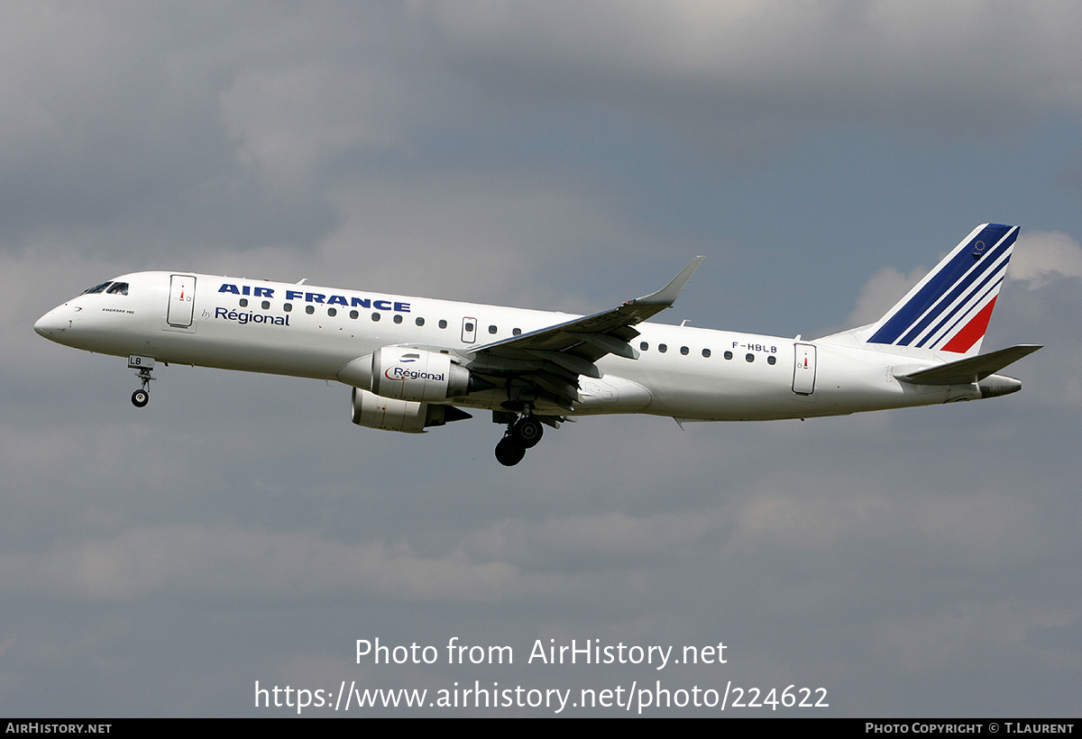 Aircraft Photo of F-HBLB | Embraer 190LR (ERJ-190-100LR) | Air France | AirHistory.net #224622