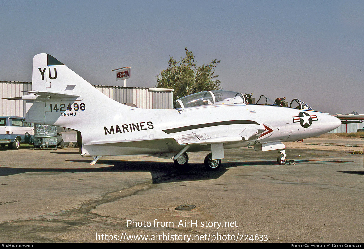 Aircraft Photo of N24WJ / 142498 | Grumman TF-9J Cougar | USA - Marines | AirHistory.net #224633