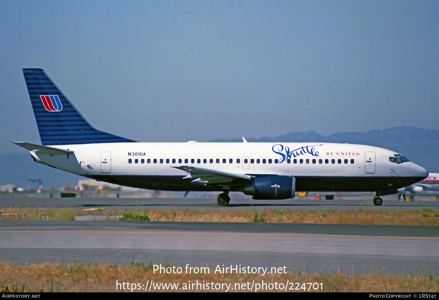 Aircraft Photo of N381UA | Boeing 737-322 | Shuttle by United | AirHistory.net #224701