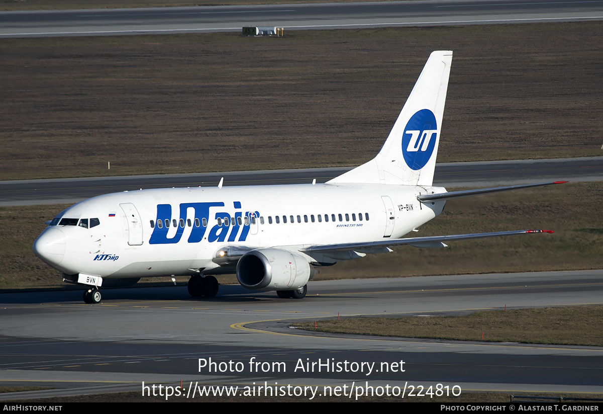 Aircraft Photo of VP-BVN | Boeing 737-524 | UTair | AirHistory.net #224810