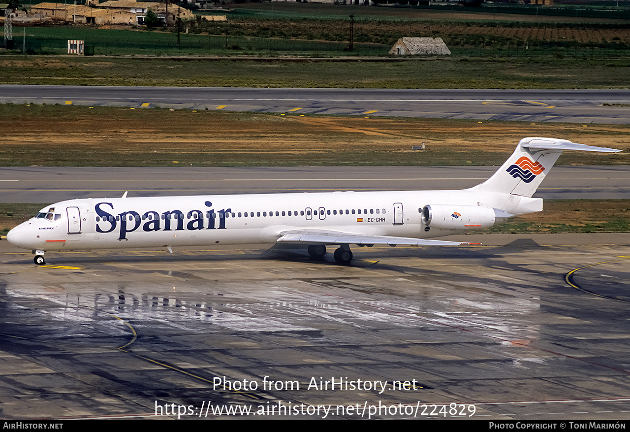 Aircraft Photo of EC-GHH | McDonnell Douglas MD-83 (DC-9-83) | Spanair | AirHistory.net #224829