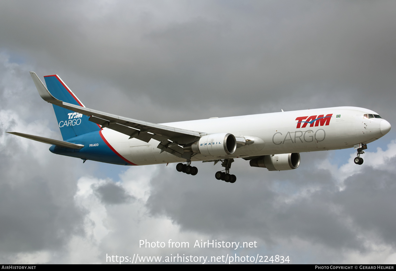 Aircraft Photo of PR-ACO | Boeing 767-346F/ER | TAM Cargo | AirHistory.net #224834