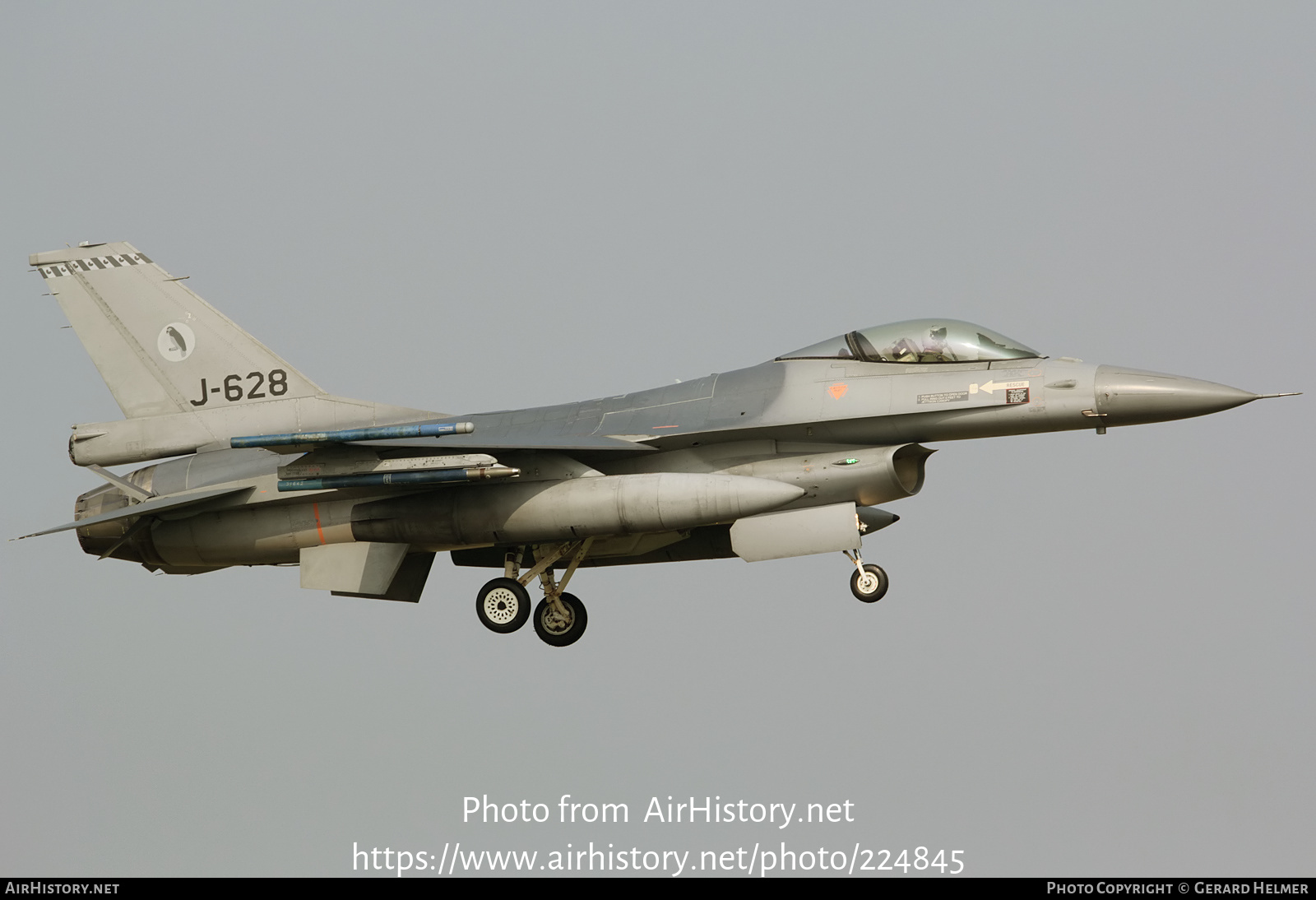 Aircraft Photo of J-628 | General Dynamics F-16AM Fighting Falcon | Netherlands - Air Force | AirHistory.net #224845