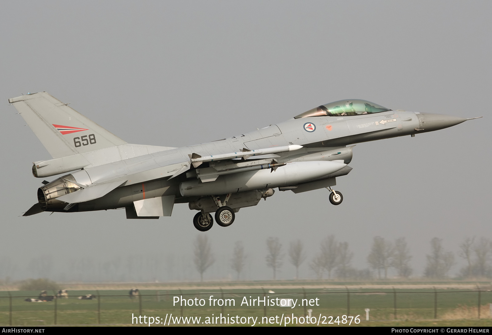 Aircraft Photo of 658 | General Dynamics F-16AM Fighting Falcon | Norway - Air Force | AirHistory.net #224876