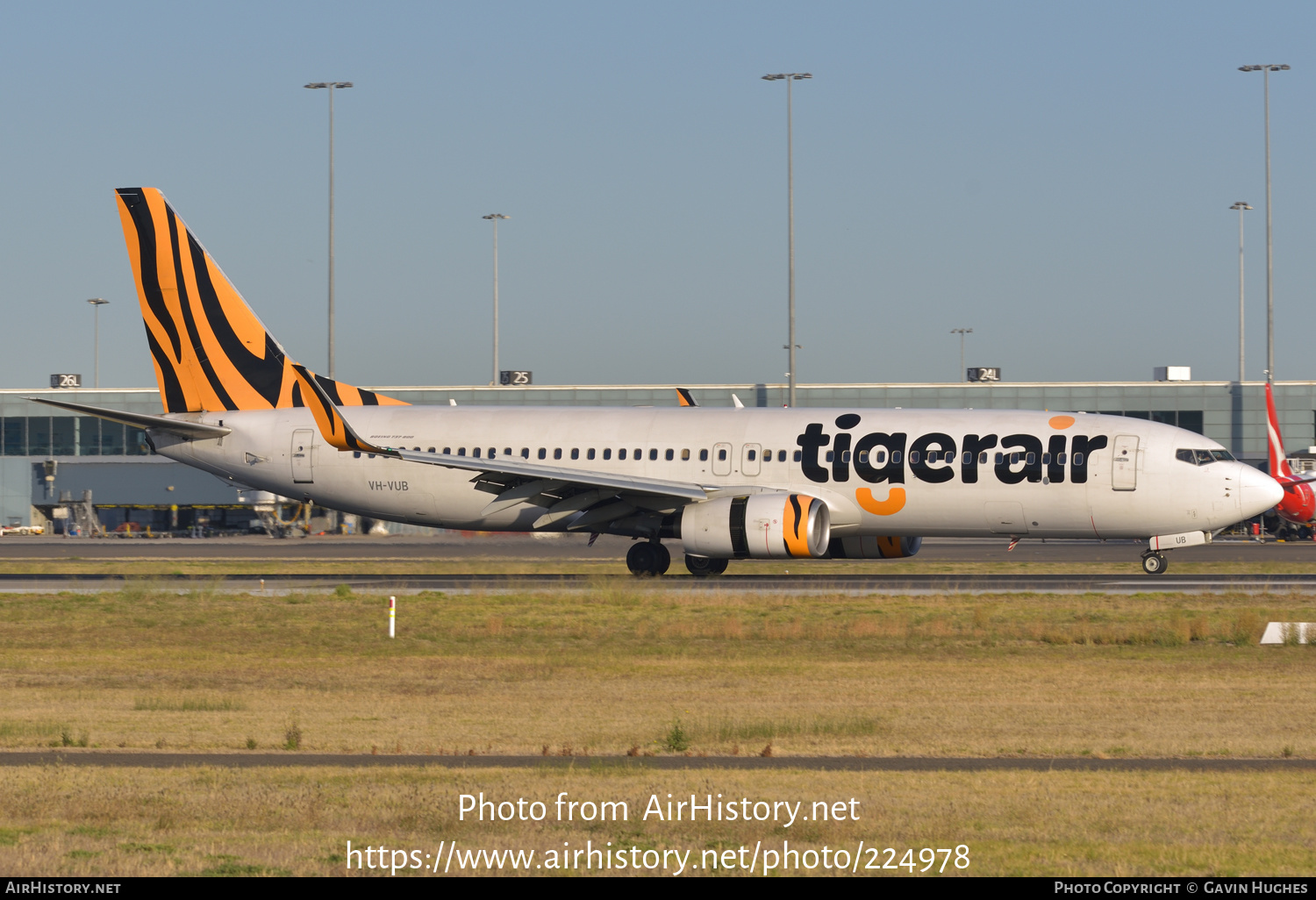 Aircraft Photo of VH-VUB | Boeing 737-8FE | Tigerair | AirHistory.net #224978