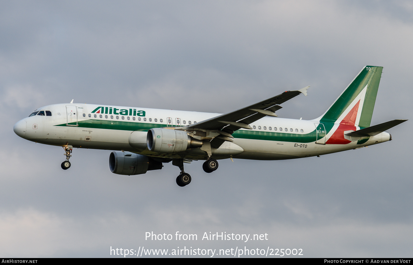 Aircraft Photo of EI-DTO | Airbus A320-216 | Alitalia | AirHistory.net #225002