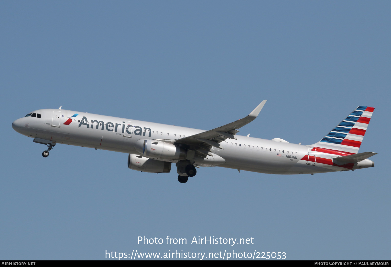 Aircraft Photo of N103NN | Airbus A321-231 | American Airlines | AirHistory.net #225053