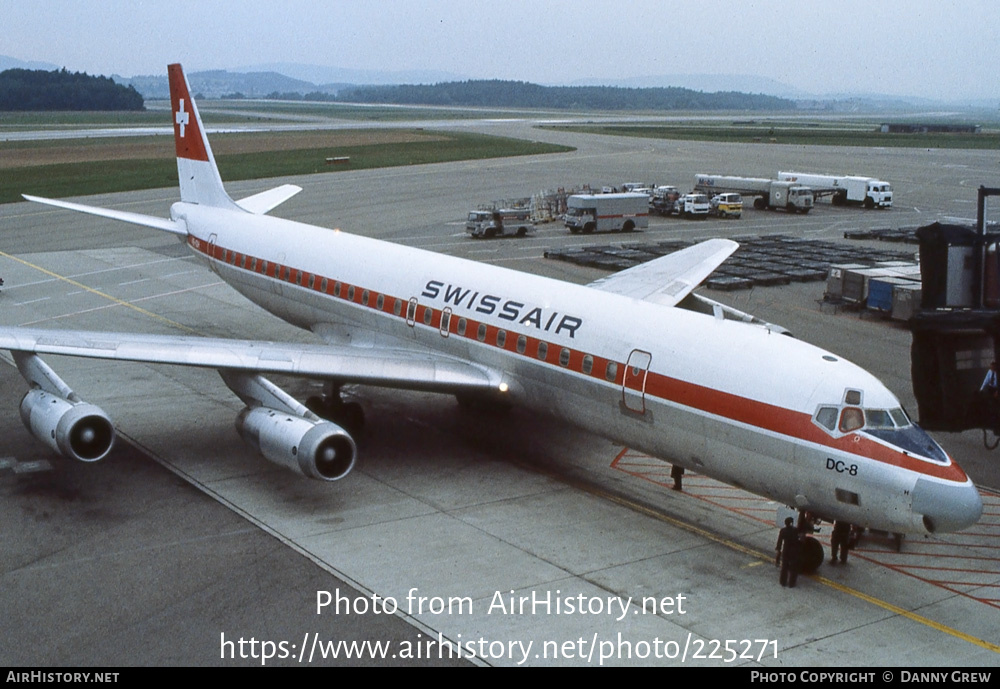 Aircraft Photo of HB-IDH | McDonnell Douglas DC-8-62CF | Swissair | AirHistory.net #225271