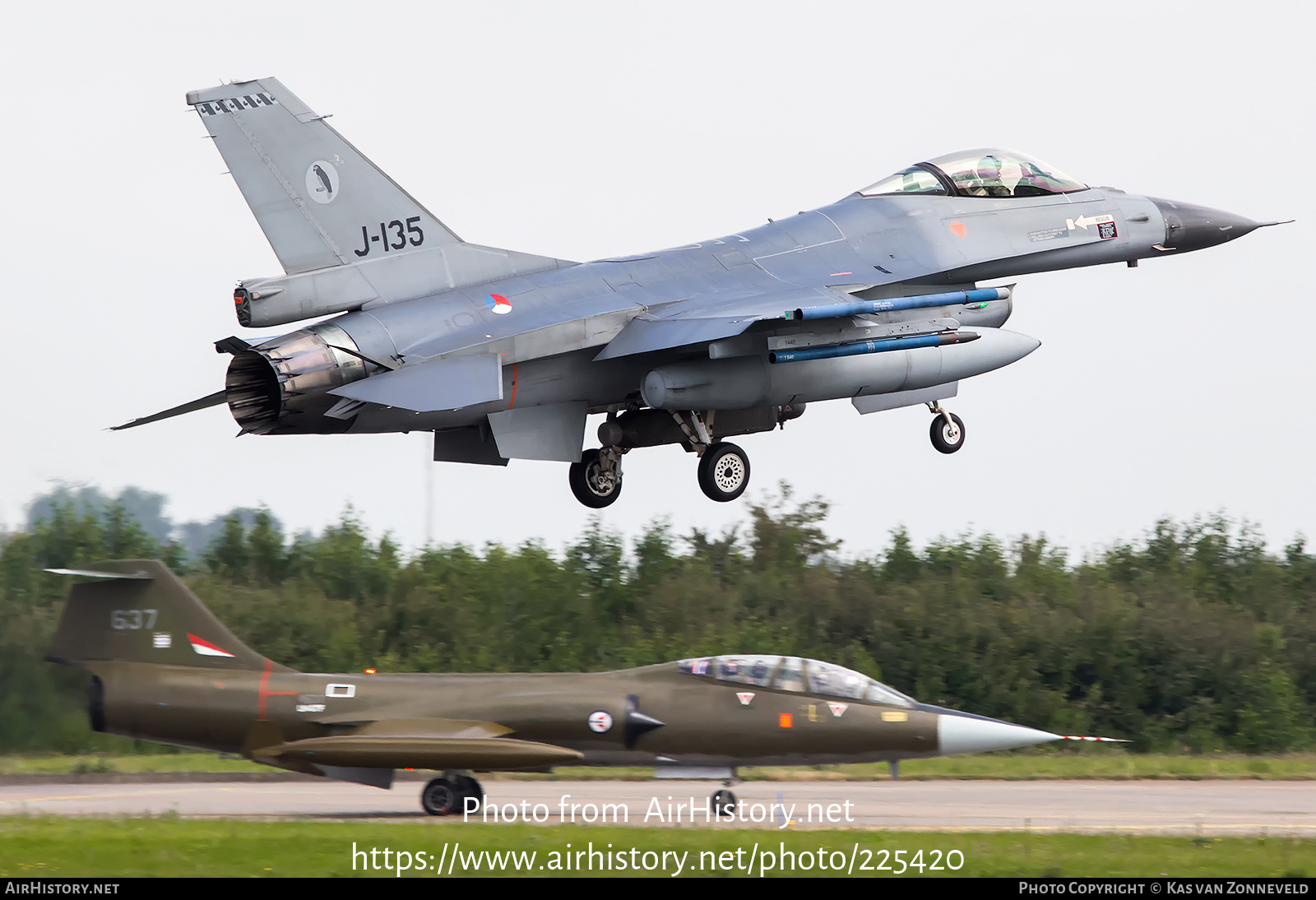 Aircraft Photo of J-135 | General Dynamics F-16AM Fighting Falcon | Netherlands - Air Force | AirHistory.net #225420